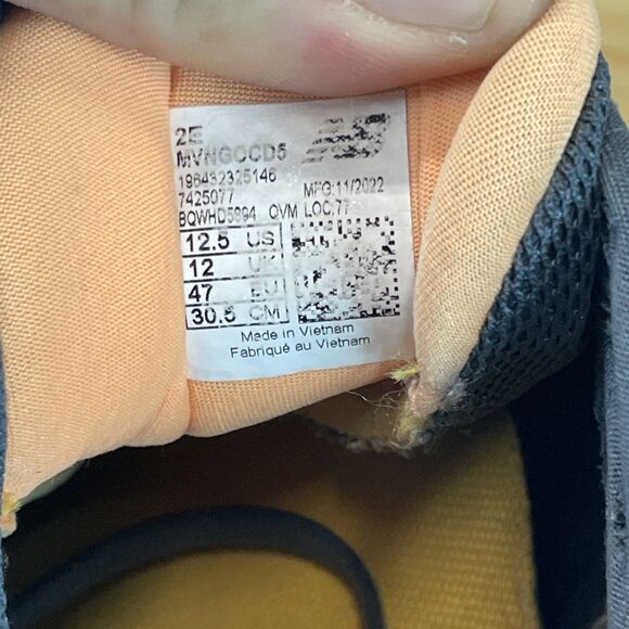 New Balance Mens FF X Vongo V5 MVNGOCD5 Gray Running Shoes Sneakers 12.5 2E - Picture 10 of 10